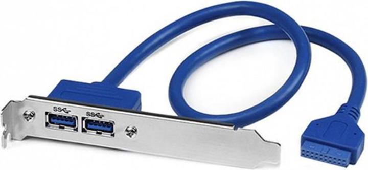 Image du produit StarTech Support 2 Port USB 3.0 A Femelle - Console USB 3 Pin Header Bracket