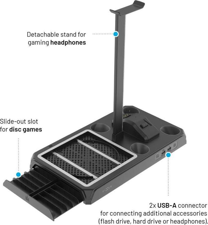 Produktbild Fixed Multifunktionsstation für Xbox Series X und S, schwarz (Xbox Series X)