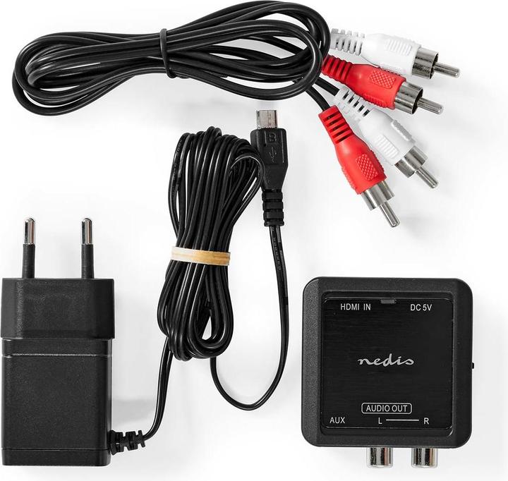 Image du produit Nedis Convertisseur audio numérique | 1 voie | Connecteurs - Entrée : HDMI™ Input | Connecteurs - Output :