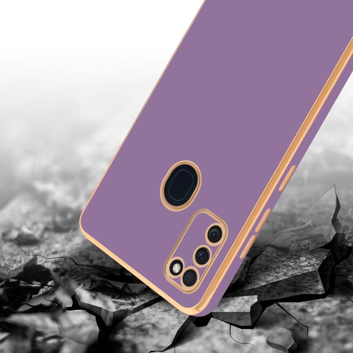 Productafbeelding Cadorabo Hoesje voor Samsung Galaxy M21 / M30s in TPU met camerabescherming LM130 Style (Samsung Galaxy M30, Samsung Galaxy M21)