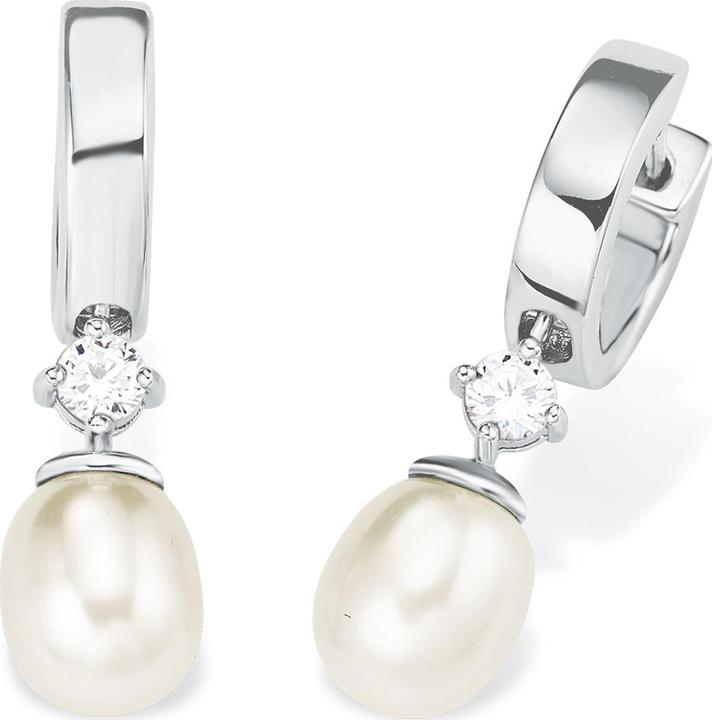 Amor Perlen (Zirkonia, Silber, Synthetische Perle)