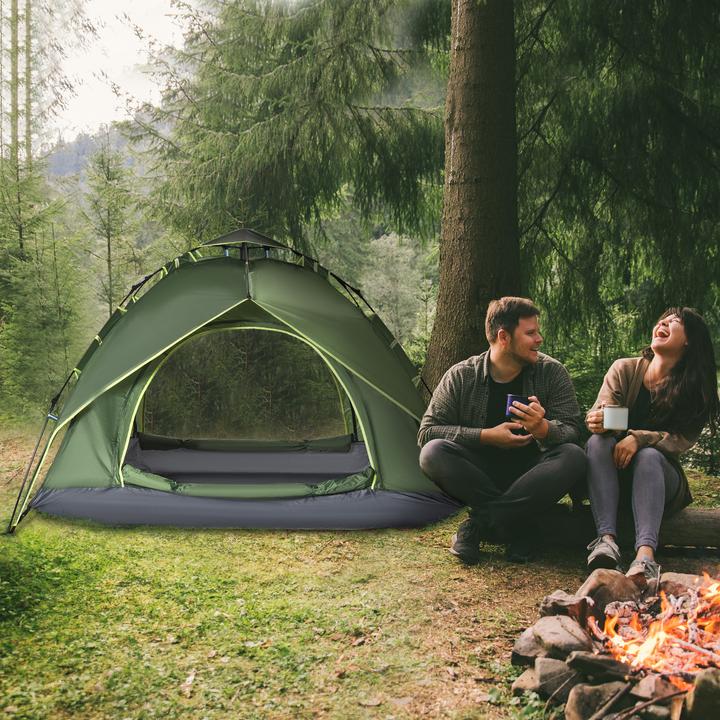 Produktbild Outsunny Doppelzelt Campingzelt (Kuppelzelt, 3.80 kg, 3 Personen)