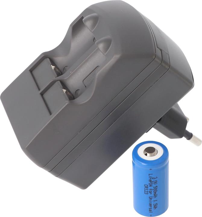 Produktbild AccuCell Ladegerät für 3,0 Volt Akku, Charger für CR2, CR123 Batterien, ohne Batterien