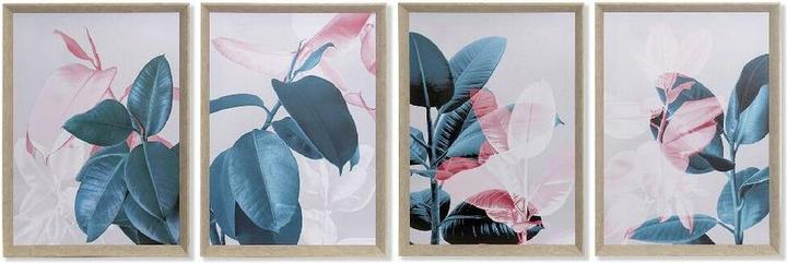 Image du produit DKD Home Decor Image Feuille de plante tropicale 45 x 3,5 x 60 cm (4 pièces) (45 x 3.5 x 60 cm)