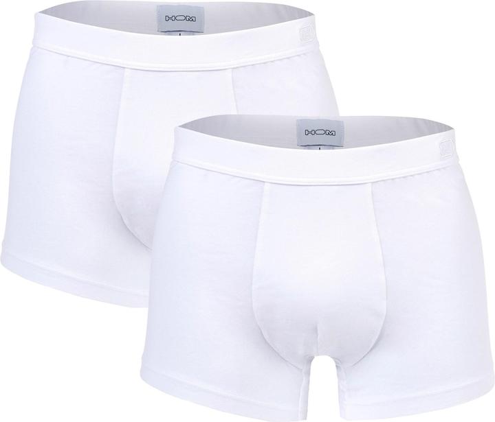 HOM Boxershort Casual Stretch Supreme Cotton Comfort Boxer Brief - 20102 (S, 2er Pack)
