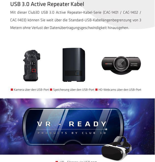 Produktbild Club 3D USB 3.0 (5 m, USB 3.0)