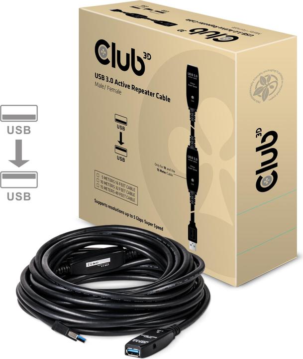 Club 3D USB 3.0 (10 m, USB 3.0)