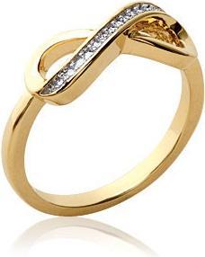 Lara Vergoldeter RING - GR. 56 – ZWEIFARBIG – ZIRKONIA – UNENDLICH (56)