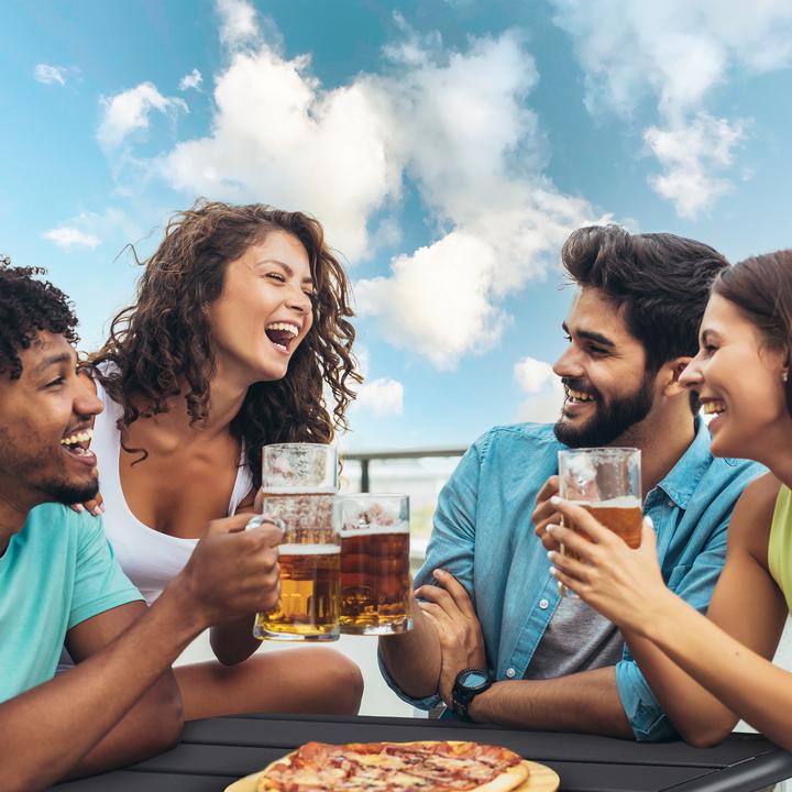 Actual product image Relaxdays Outdoor table (110 cm)