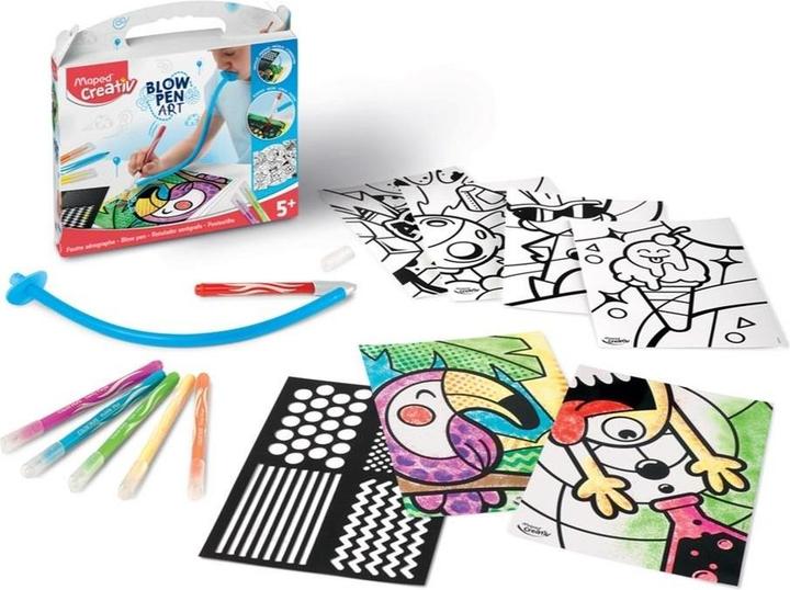 Actual product image Maped Blow Pen Art Set of 6 with Accessories (Multicoloured, 6 x)