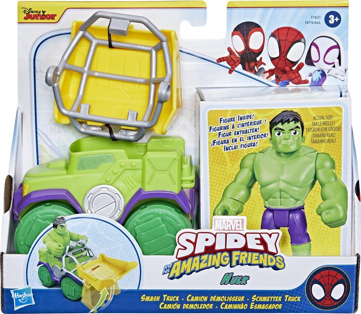 Image du produit Hasbro Marvel Spidey and His Amazing Friends coffret Camion démolisseur de Hulk