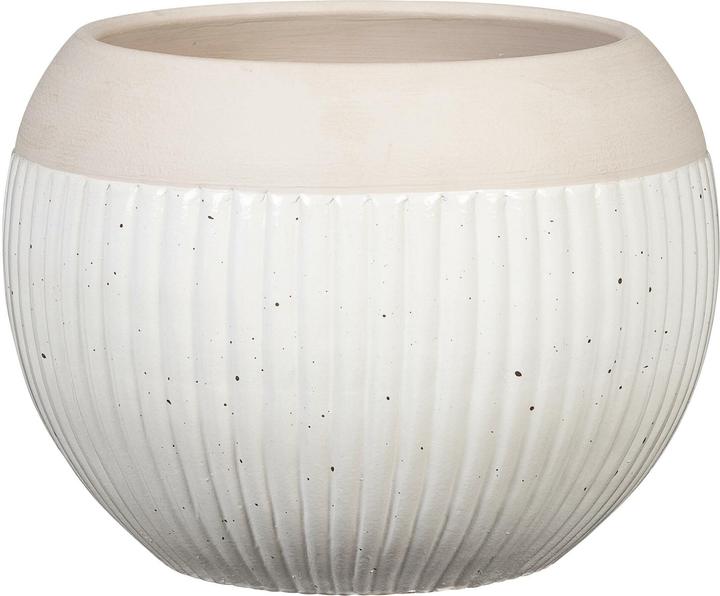 Actual product image Scheurich Blumentopf Blanco 719, 17.5 cm, Weiss, Detailfarbe: Beige (17.50 cm)