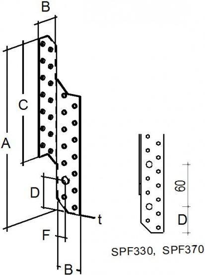 Produktbild Simpson Sst Sparrenpfettenanker (Sparrenpfettenanker, 1 Stk.)