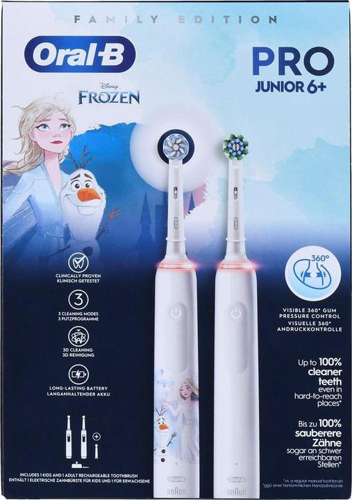 Image du produit Oral-B Pro 3 3000 White+ Junior Frozen (Brosse à dents oscillo-rotative)