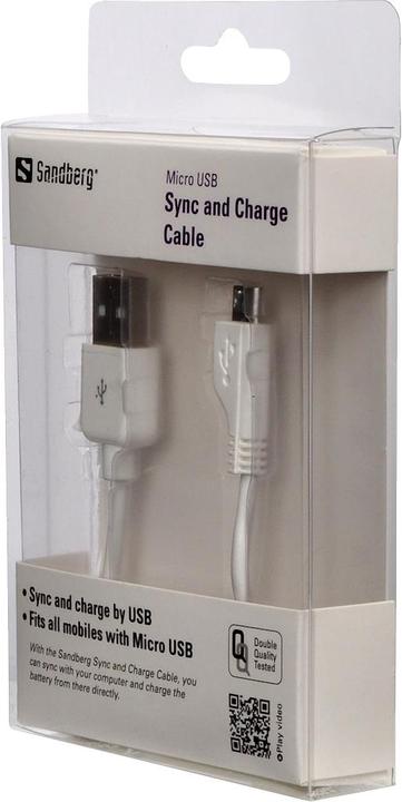 Image du produit Sandberg Micro USB Sync & Charge (1 m, USB 3.0)