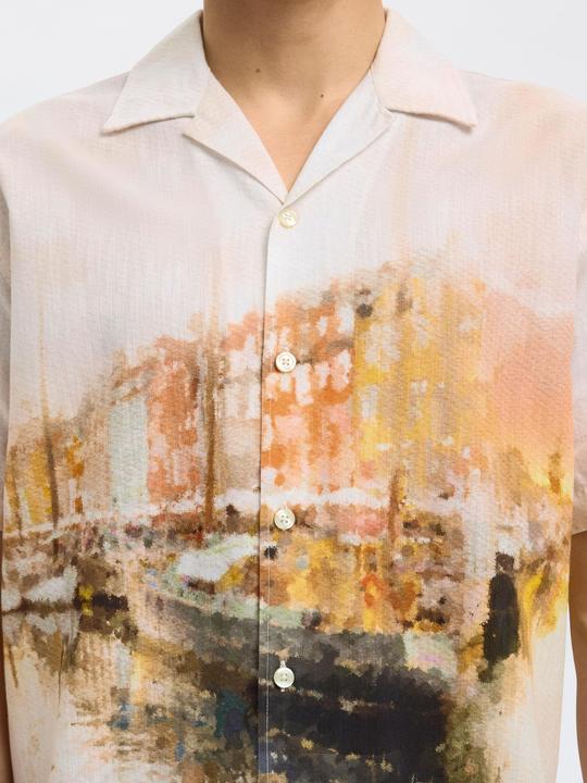 Actual product image Selected Homme Print Kurzarmhemd (M)