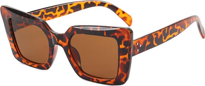 Image du produit Techsuit - Sunglasses (5277) - for Women with PC Frame and Lens, Square Shape - Leopard / Brown