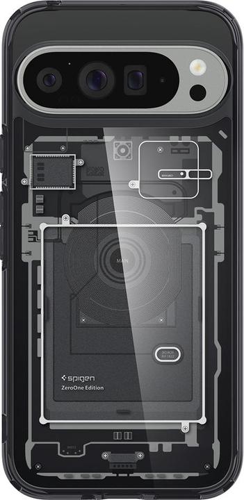 Actual product image Spigen Ultra Hybrid Zero One TPU Back Cover Transparent Google Pixel 9 Pro XL (Google Pixel 9 Pro XL)