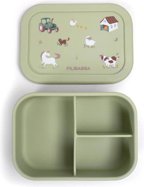 Produktbild Filibabba Brotdose aus Silikon - Bog Green