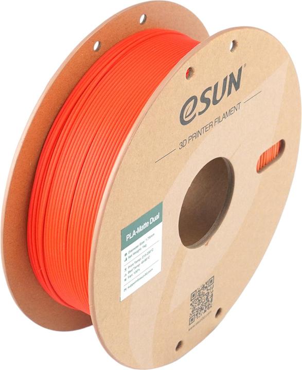 Produktbild eSUN PLA MATTE DUAL 1,75mm RED YELLOW 1kg (PLA, 1.75 mm, 1000 g, Mehrfarbig)