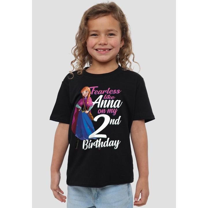 Immagine prodotto Disney Frozen Fearless Like Anna Maglietta Secondo Compleanno Bambini (128)