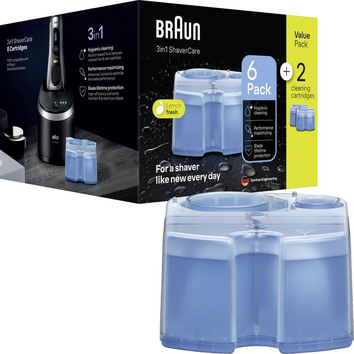 Braun Braun CCR 6+2 Rasierer-Reinigungsstation Nachfüllkartuschen (8 x)