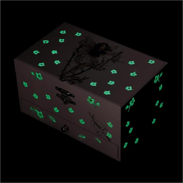 Actual product image Trousselier Jewellery box with music, flower fairies, noctilucent.