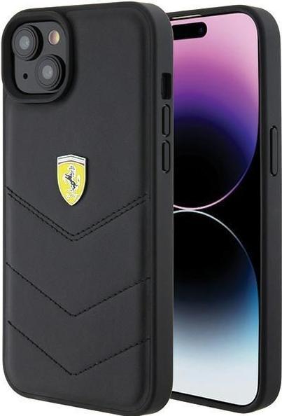 Produktbild Ferrari FEHCP15MRDUK iPhone 15 Plus 6.7" czarny/black hardcase Quilted Metal Logo (Apple iPhone 14 Plus, Apple iPhone 15 Plus)