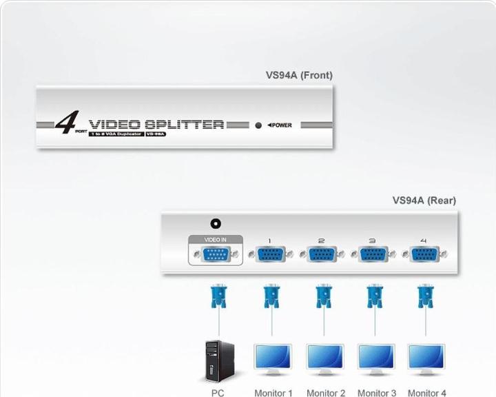 Produktbild Aten VS94A VGA Video-Splitter