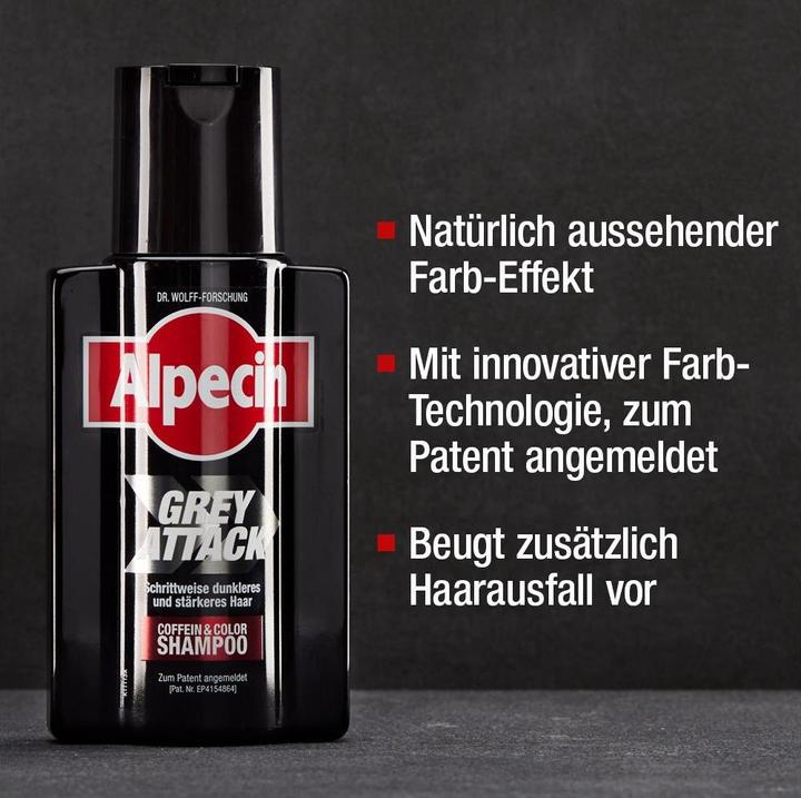 Immagine prodotto Alpecin Attacco grigio (200 ml, Shampoo liquido)