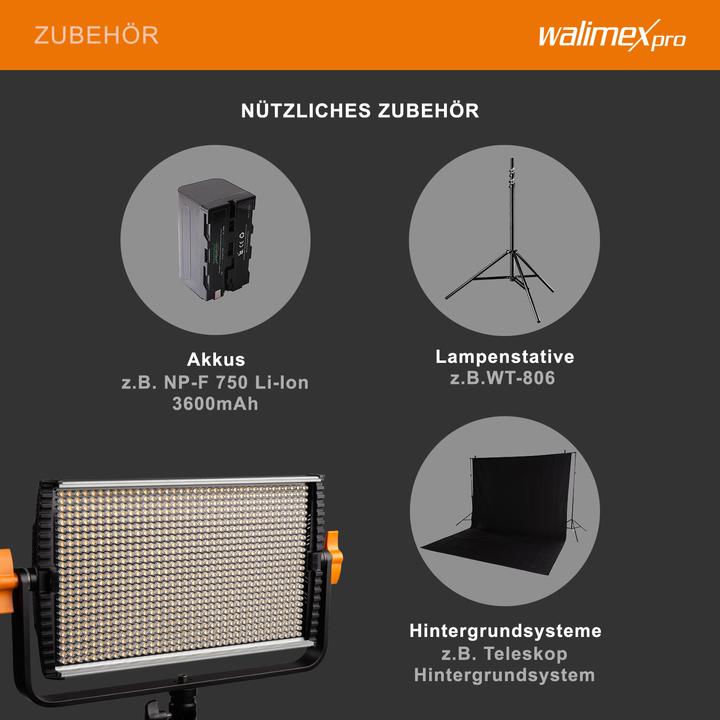 Actual product image Walimex Niova 600 Plus (Surface luminaire, Video light, Studio light)