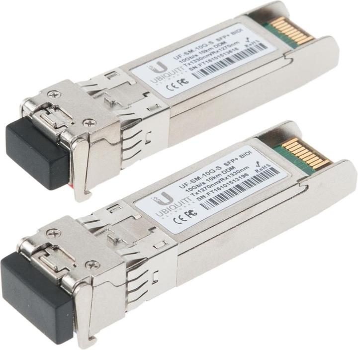 Image du produit Ubiquiti UF-SM-10G-S-20 : Jeu de 20 modules SFP+.