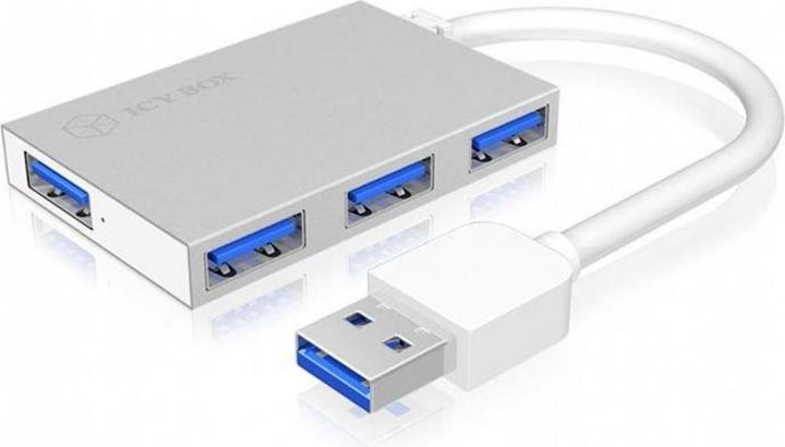 Icy Box IB-Hub1402 (USB-A, 4 Porti)