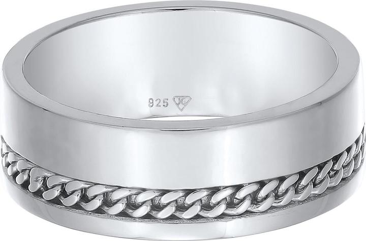 Immagine prodotto Kuzzoi Anello Anello a fascia maschile Catena grossa Argento 925 (66, 925 Argento)