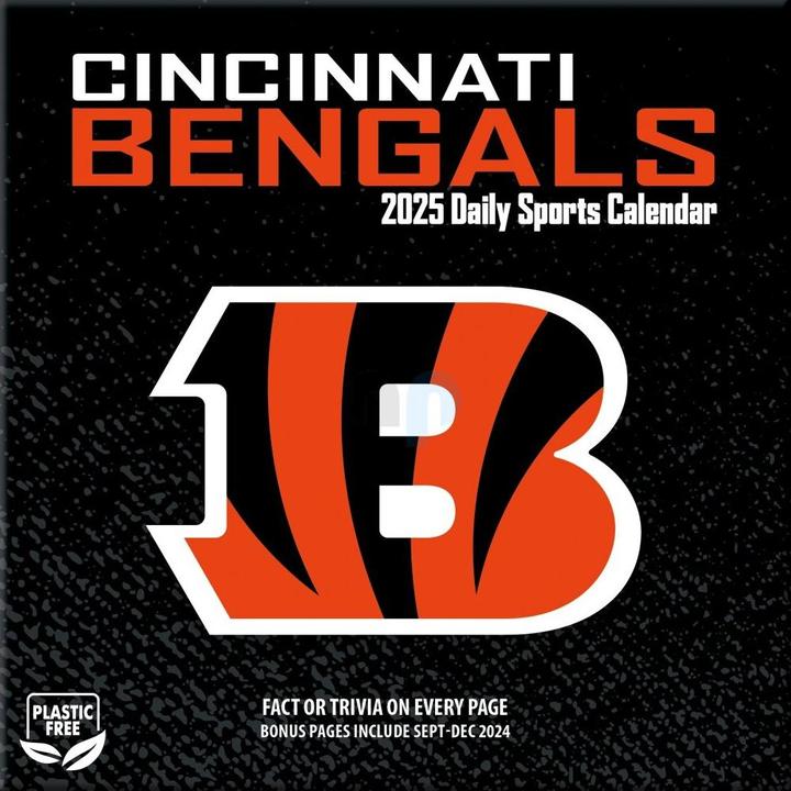 Image du produit NFL - Cincinnati Bengals - Calendrier de bureau 2025 (Allemand, Français, Italien, Espagnol, Anglais)