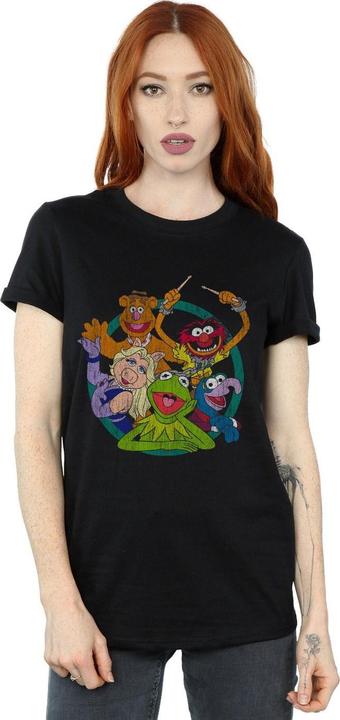Immagine prodotto Disney The Muppets Group Circle Maglietta Ampia Donna (4XL)