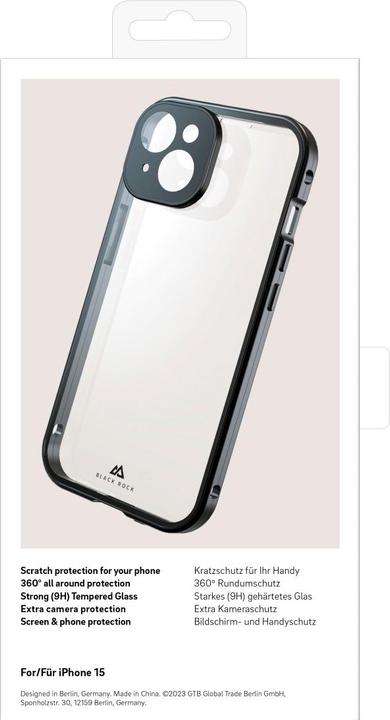 Produktbild Black Rock 360° Glass (Apple iPhone 15)