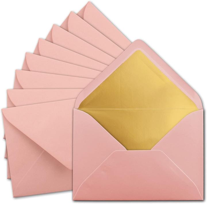 Produktbild Neuser Papier 75 Stück DIN C5 Kuverts mit Seidenfutter (C5, 75 x)