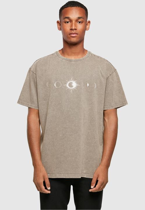 Actual product image Merchcode Godsmack - Lunar Phases Acid Washed Oversize Tee - 138063 (3XL)
