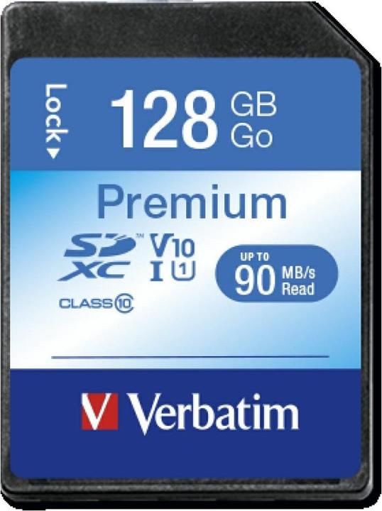 Produktbild Verbatim SDXC Card Class 10 Premium (128 GB, SDXC, U1, UHS-I)