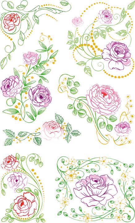 Image du produit Z-Design Blumenaufkleber
