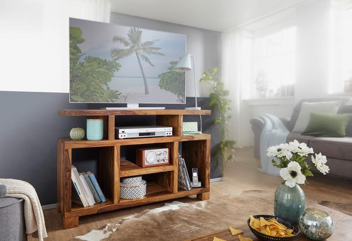 Actual product image FineBuy Sideboard Brown (115 x 40 x 76 cm)