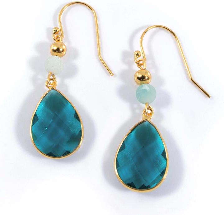 Image du produit Balibay Jola (Verre fabriqué à partir de sable de quartz, Amazonite, Pierre précieuse)