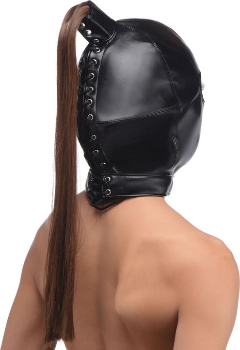 Image du produit Strict Leather Bondage Hood With Ponytail