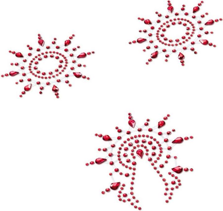 Petits Joujoux Gloria Brust- und Venushügelschmuck rot