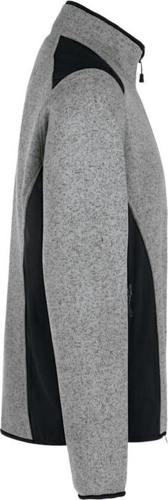 Actual product image Hakro Knitted fleece jacket Dawson grey mottled, XS (XS)