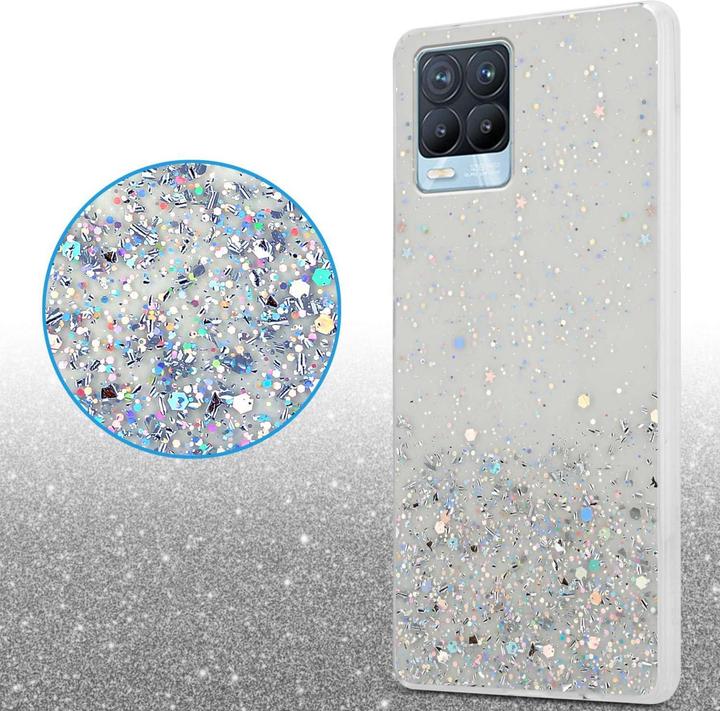 Image du produit Cadorabo Coque pour Realme 8 4G / 8 PRO TPU funkelnder Glitter (realme 8)