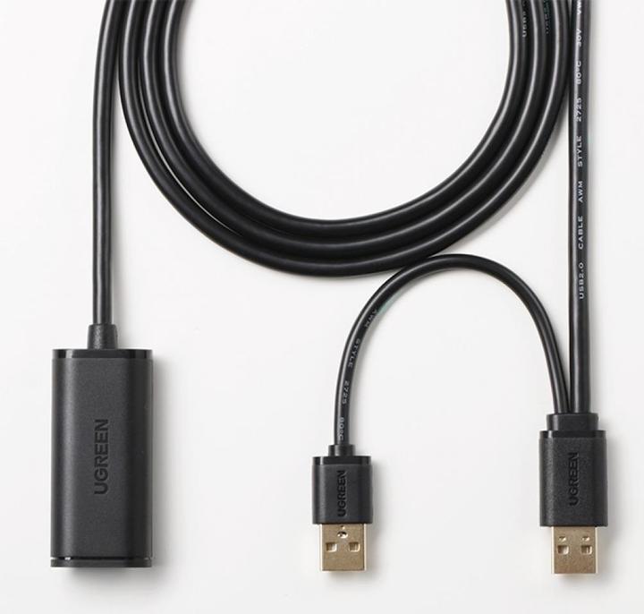 Actual product image Ugreen USB 2.0 Extension Cable with Repeater Signal Booster (10 m, USB 2.0)