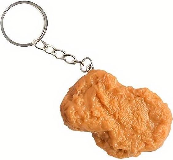 Actual product image PhoneLook Ultra realistic decorative fun chicken nugget for key ring