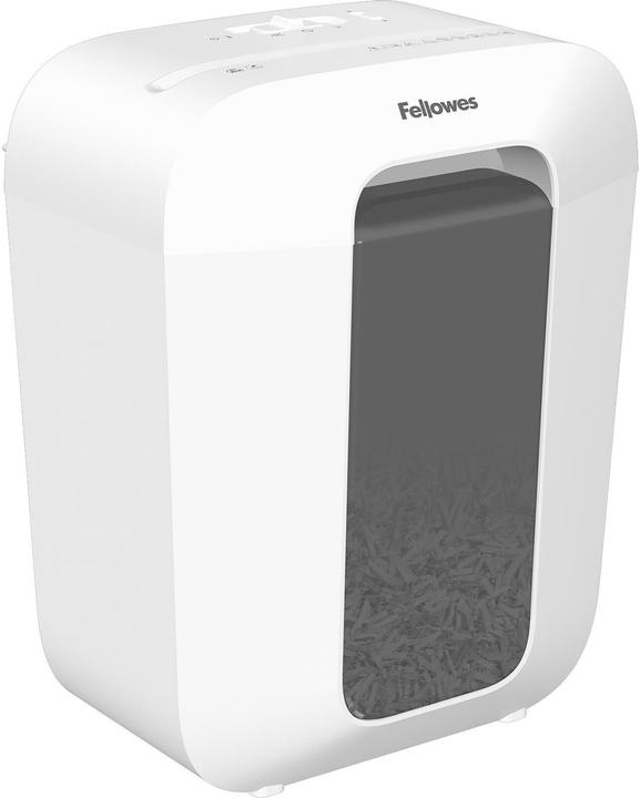 Produktbild Fellowes Powershred LX50 Aktenvernichter mit Partikelschnitt P-4, 4 x 37 mm, bis 9 Blatt, weiss (Partikelschnitt)